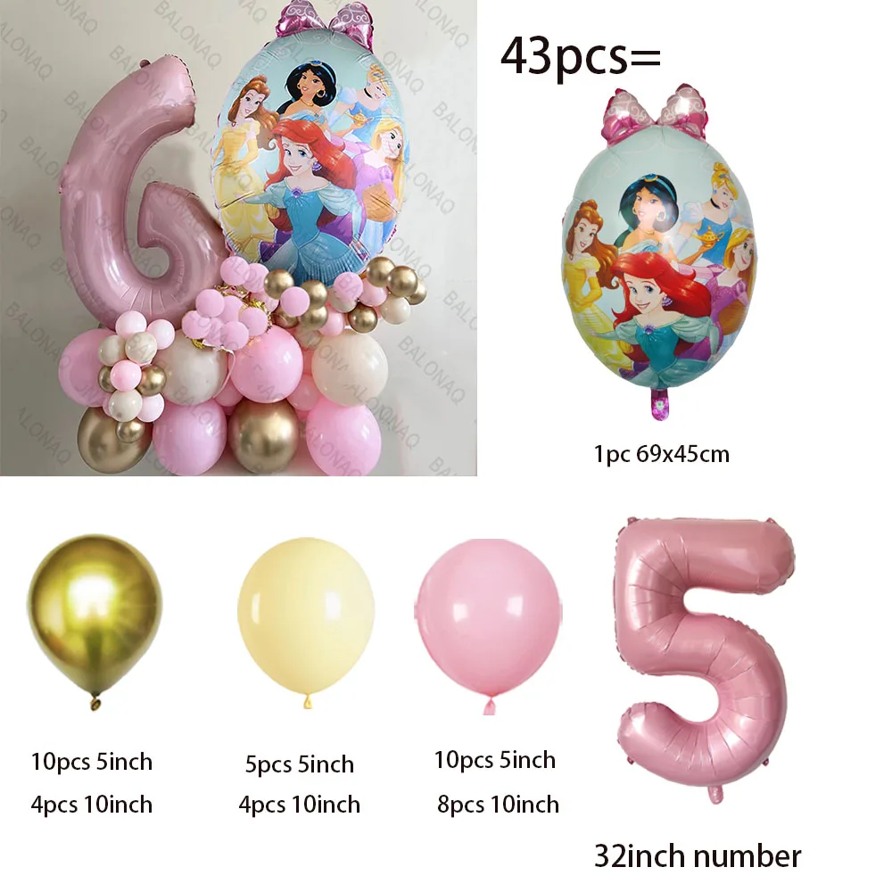 

Фольгированные шары Disney Princess 43 шт.