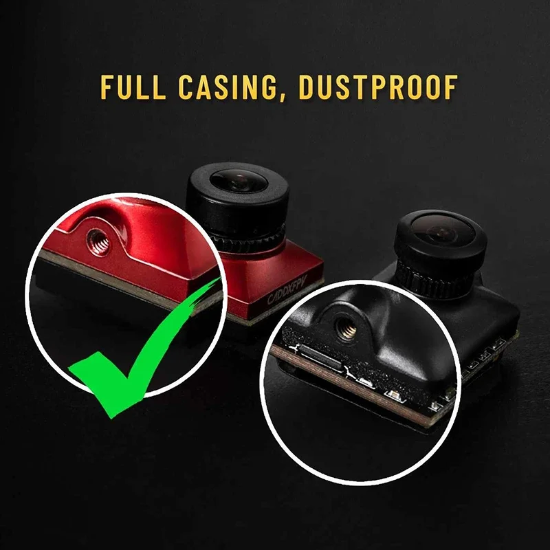 Caddx Ratel 2 V2 FPV камера композитный материал 1 мм объектив 16:9/4:3 NTSC/PAL микро для дронов