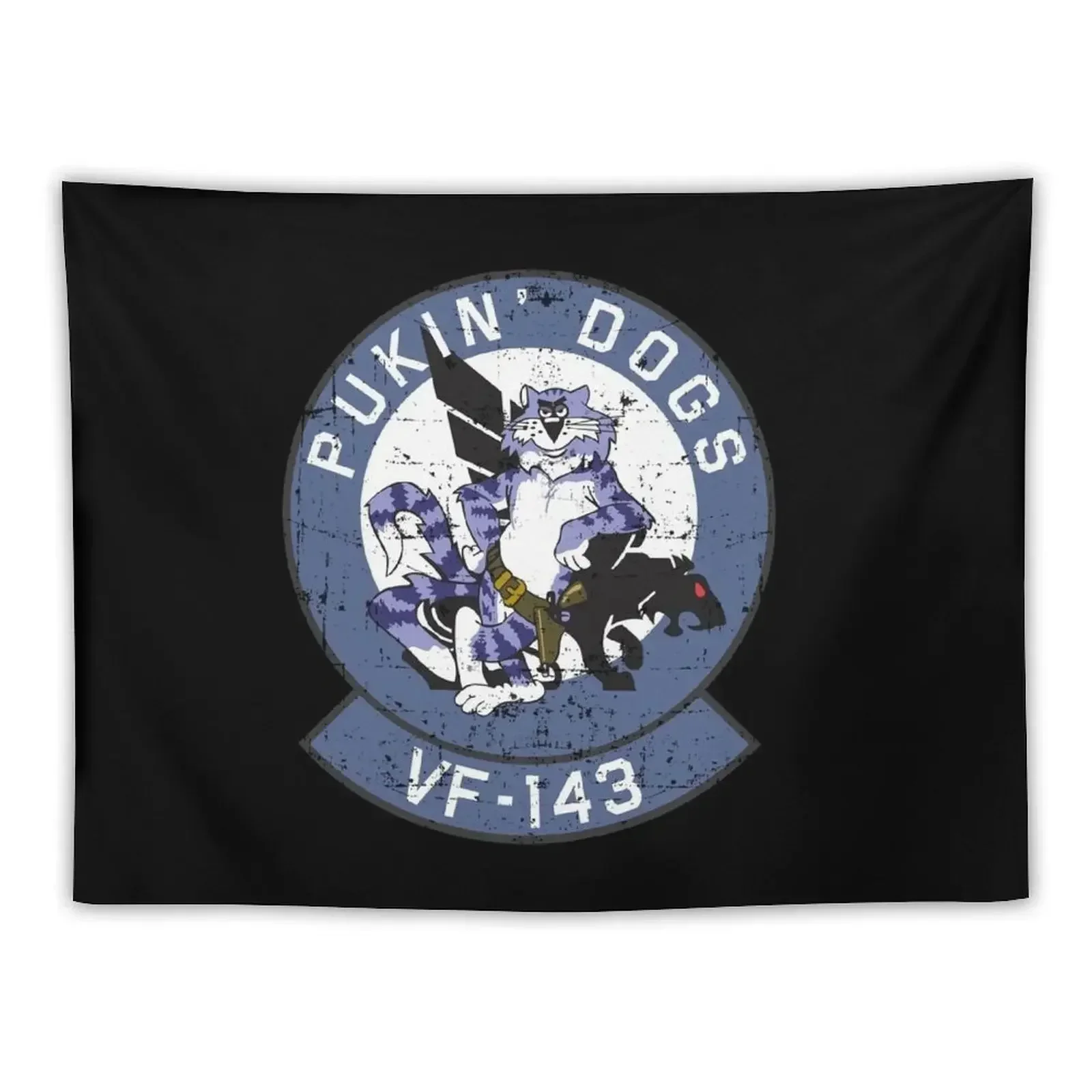 F-14 Tomcat - Pukin Dogs VF-143 Гобелен в стиле гранж японский декор для комнаты украшение