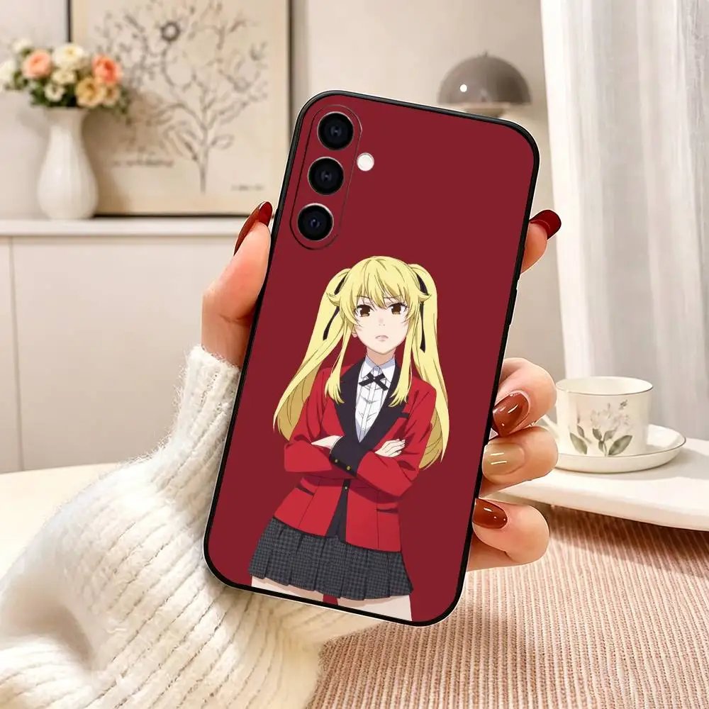 Фото Чехол для телефона Mary Saotome Anime Kakegurui, черный, силиконовый, мягкий, для Samsung Galaxy A73, A72, A71, A70, A53, A52, A51 №2