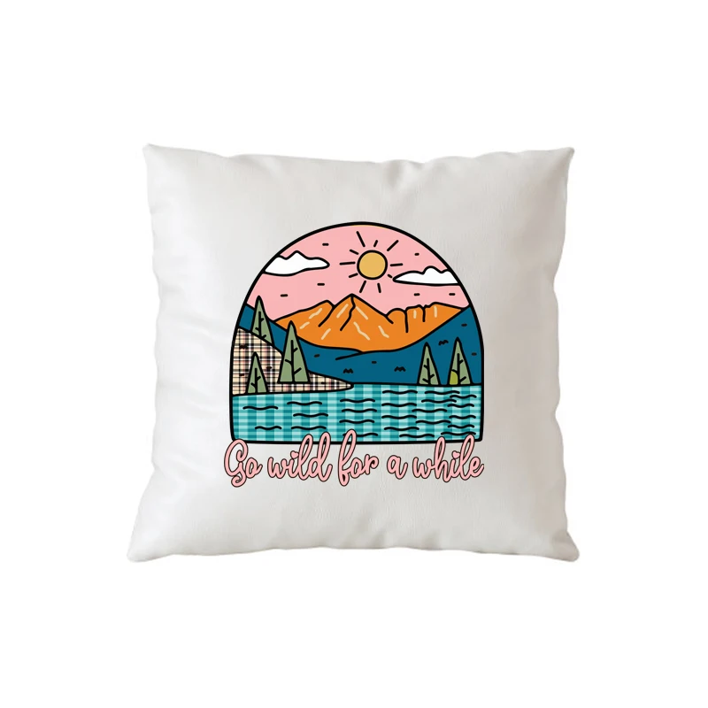 Нашивка для глажки на куртке с принтом горный лагерь