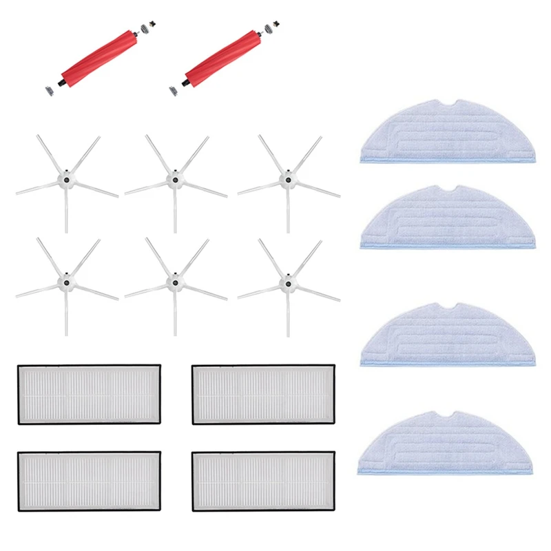 

1 Set For Xiaomi Stone S7 T7S T7plus Detachable Main Brush Mop Edge Brush Filter Robot Sweeping Parts