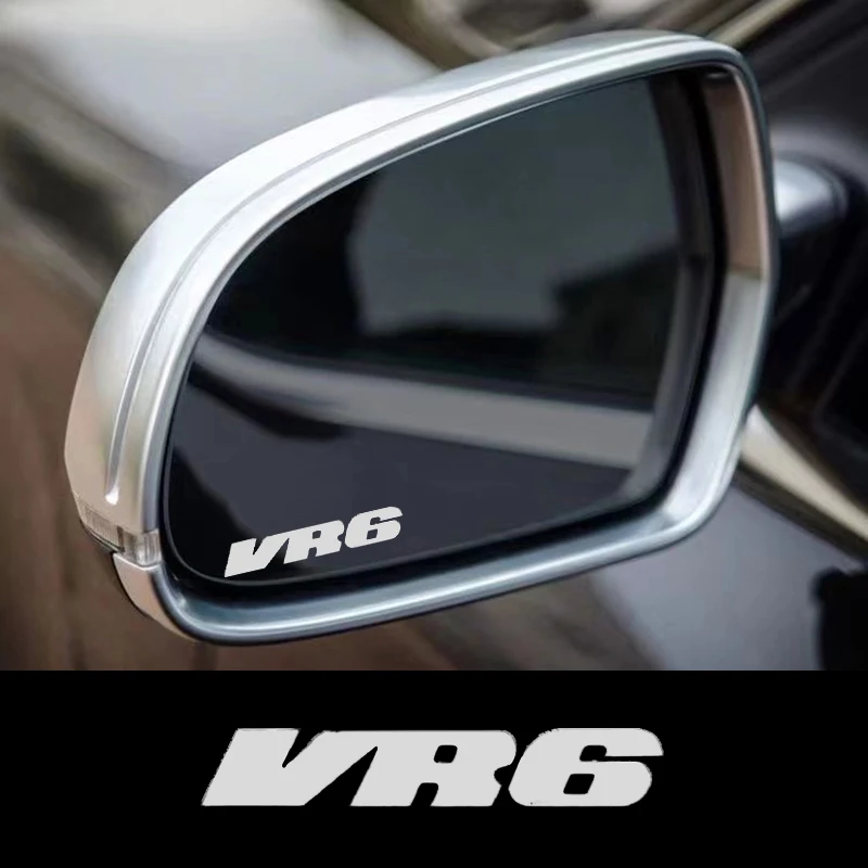 

Автомобильные наклейки с логотипом VR6, полоски для боковых зеркал заднего вида, декоративные наклейки с эмблемой для Volkswagen VR6 Golf mk3 5 6 7 8 Passat b6 B5 cc, 2 шт.