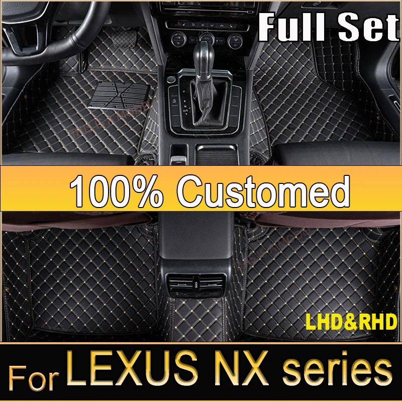 Автомобильные коврики для LEXUS NX серии 200 300h 300 200t 2015 2016 2017 2018 2019 2020 2021 2022