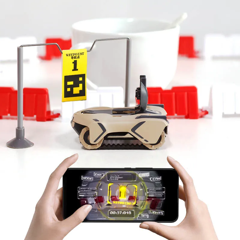 

Adventure Armored Wifi Video Tank Mini Remote Control Car Ar Racing Vr Mixed Reality Fpv Off-road Vehicle Children's Toy Gift