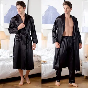 Long Sleeve Robe Sets for Men Multi Colors M-3xl Sizes Kimono Men Home Clothes Cardigan Bath Robe Me