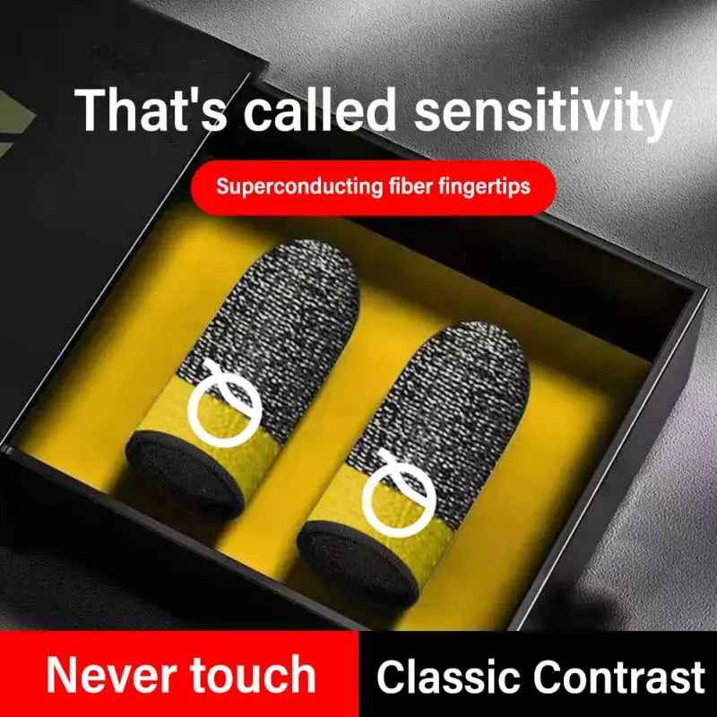 

Sensitive Non-slip Finger Thumb Sleeve Gloves Touch Screen Gloves For Mobile Games Game Sweat-proof Game Finger Cots For Gamer