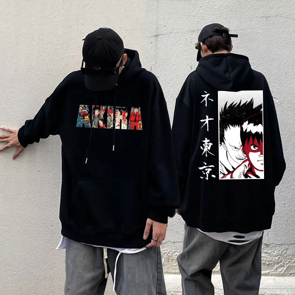 

Japanese 90s Anime Akira Neo Tokyo Hoodie Manga Men Vintage Oversized Sweatshirt Science Fiction Movie Shotaro Kaneda Hoodies