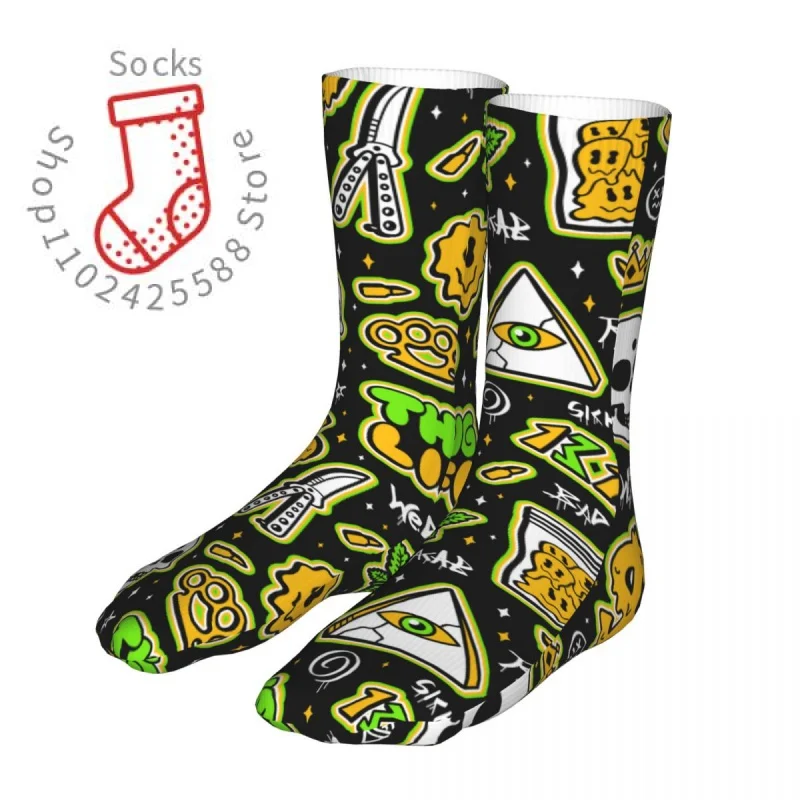 

Female Sport Street iti Style Thug Life Socks Cotton New Women Socks