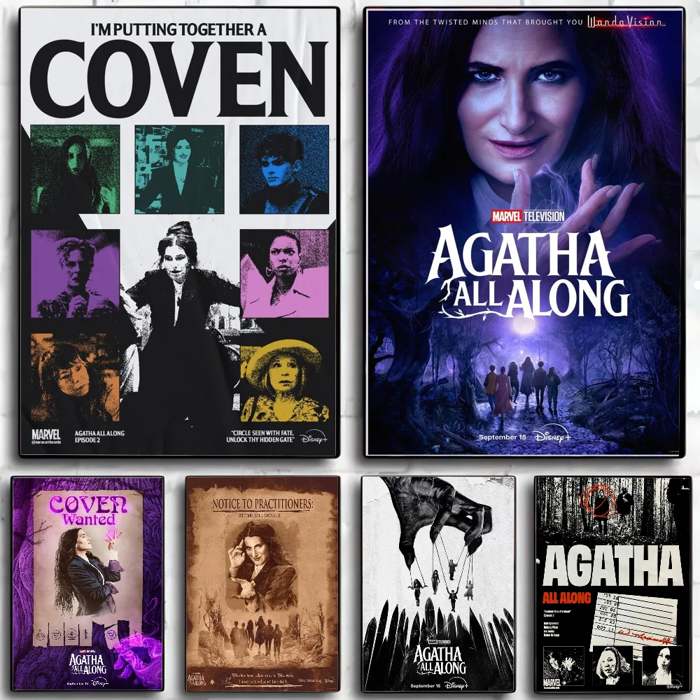 American Web Drama Agatha Superhero Series All Along Poster Wall Art Home Decor Room Digital Painting Living Restaura