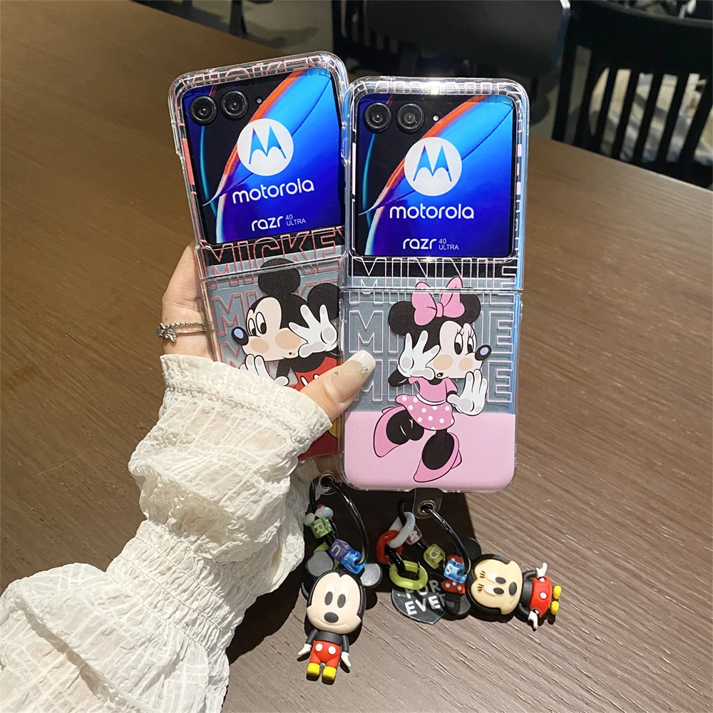 Милый мультяшный чехол для телефона с Микки и Минни Motorola Razr 50Ultra 50 2024 40 ультра
