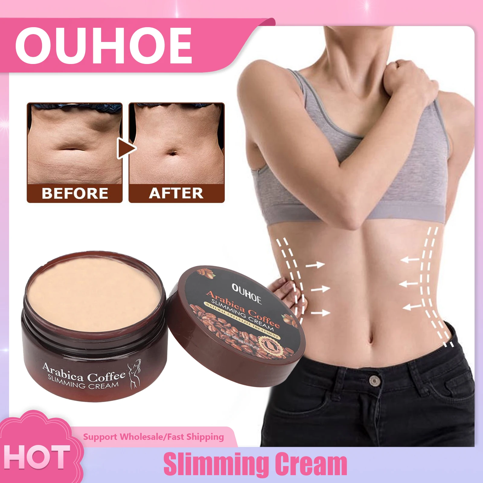 

Effective Slimming Cream Lifting Firming Fat Burning Remove Cellulite Cream Tighten Belly Anti Sagging Lazy Body Shaping Product