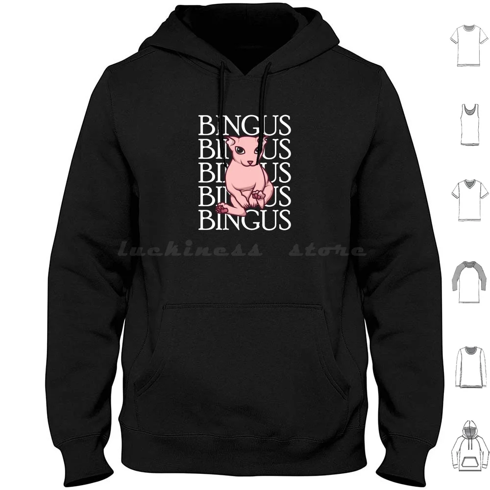 

Bingus Text Array Black Hoodies Long Sleeve Bingus Bingus Meme Bingus Sphinx Cat Sphinx Cat Bingus Cat Bingus Cat Meme