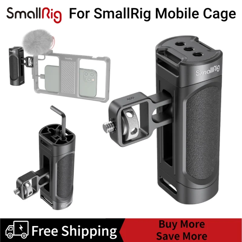 

Легкая Боковая ручка SmallRig для смартфона с резьбовыми отверстиями 1/4 дюйма и встроенным гаечным ключом, принадлежности «сделай сам», 2772