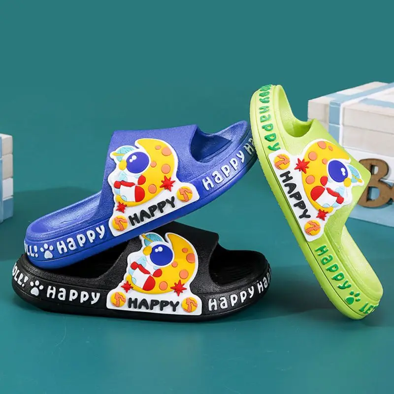 

Children's Summer Slippers Kids Boy Girls Home Bathroom Non-slip Mules Cute Cartoon Flip Flops Toddler Baby Casual Beach Shoes