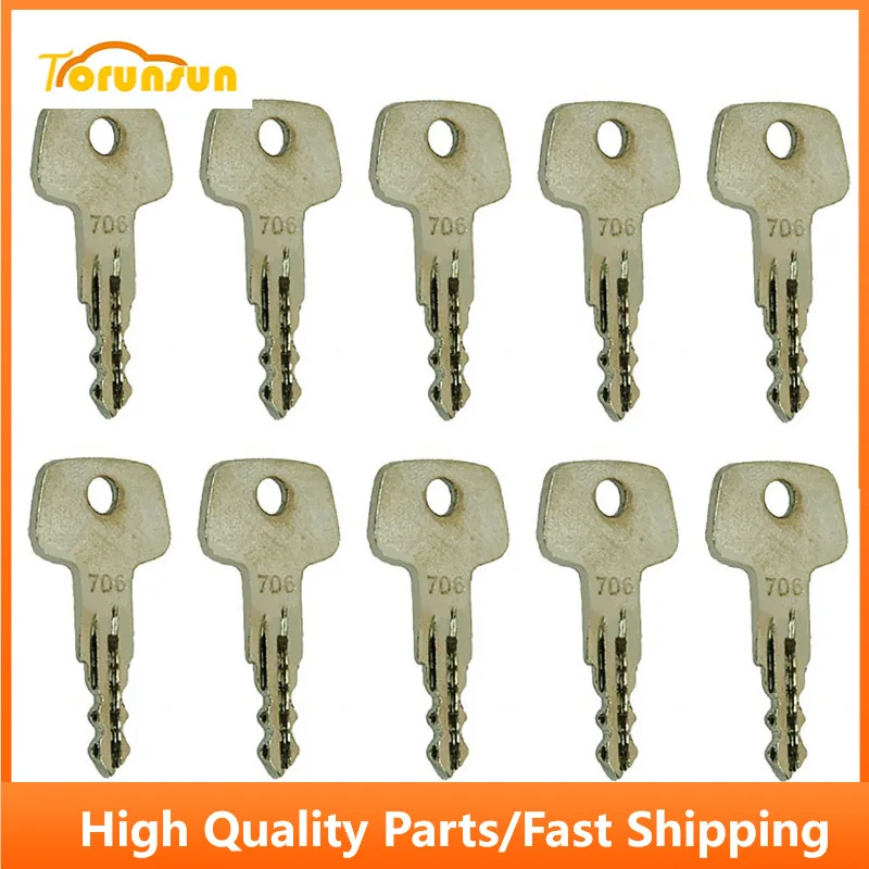 

10pcs Heavy Equipment Key 706 For Liebherr