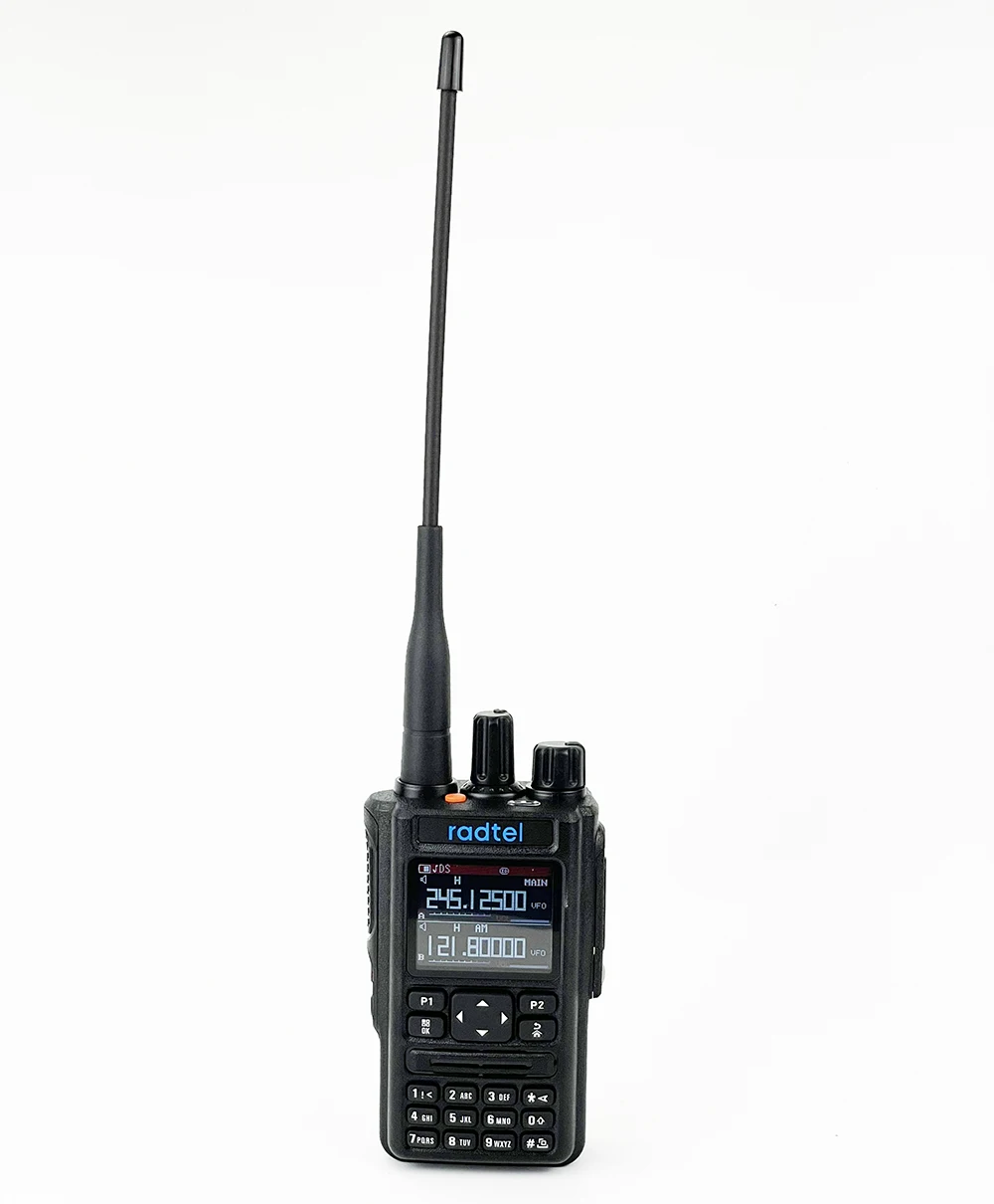 radtel rt 490 gps 6 bands amateur ham two way radio 256ch air band walkie talkie vox dtmf sos lcd color police scanner aviation free global shipping