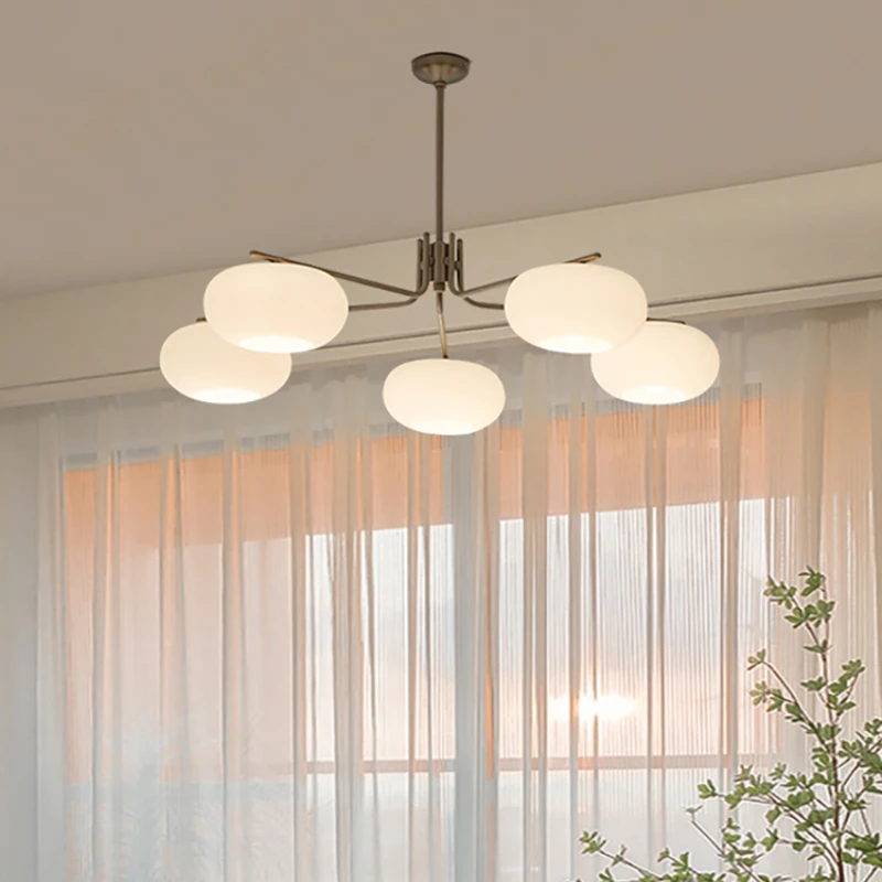 

Люстра-перимон Bauhaus, лампа для гостиной в скандинавском стиле, современная простая винтажная лампа в средневековом стиле для ресторана, спа...