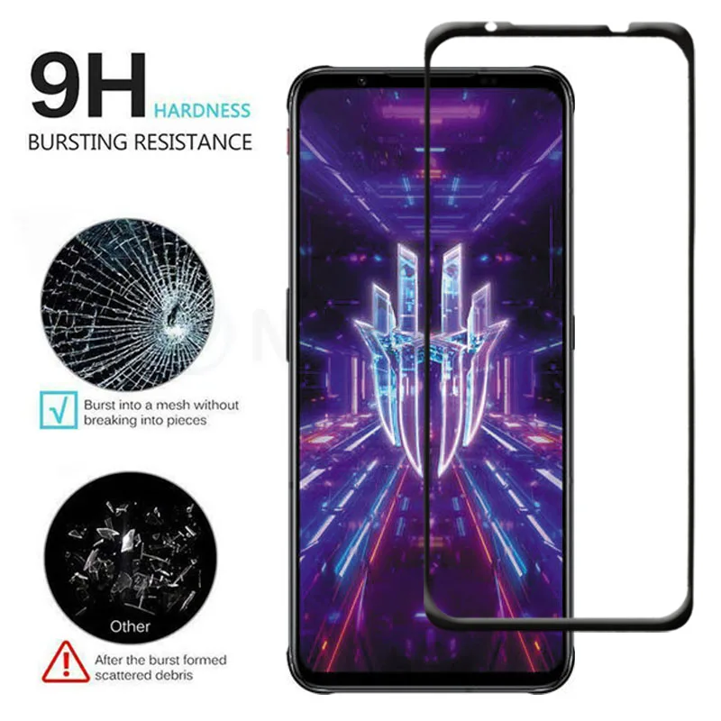 Закаленное стекло с полным покрытием 3 шт./лот защита экрана клеем для ZTE Nubia Red Magic 7