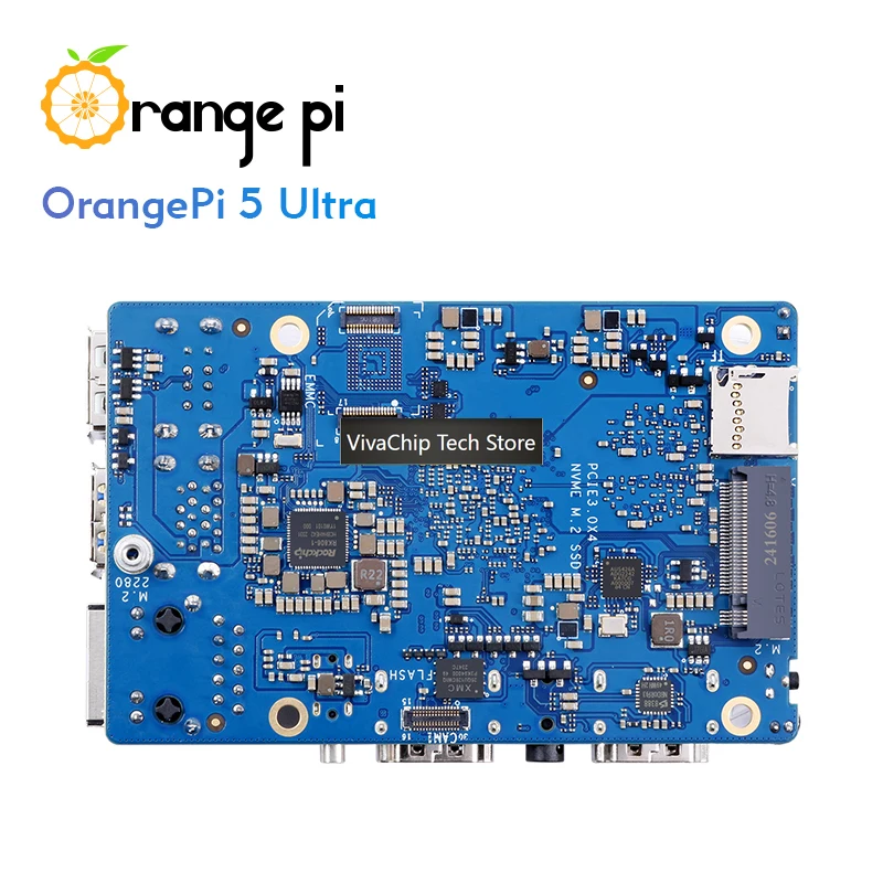Фото Плата для разработки VivaChip TechOrange Pi 5 Ultra с 16 ГБ LPDDR5 ОЗУ, RK3588 Rockchip, Wi-Fi 6E+BT5.3, портами M.2 и HDMI, аналог OPi5 Ultra №5