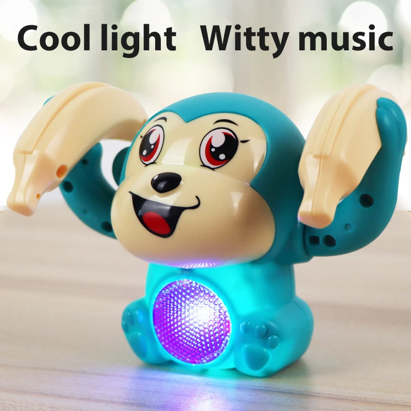 

A3 Baby Toys Electric Tumbling Monkey Light Music Puzzle Sound Tipping Monkey Kids Toys Early Educational Toys For Children