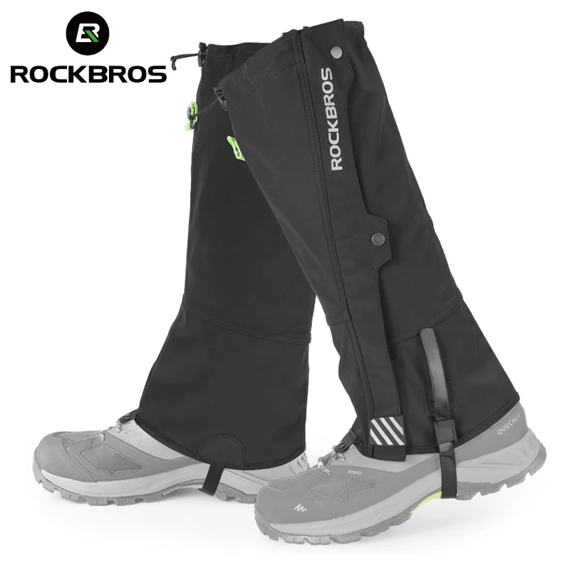 

ROCKBROS Legging Gaiter Travel Outdoor Leg Warmers Hiking Skiing Waterproof Winter Shoe Cover Boot Tourist Foot Protection Guard
