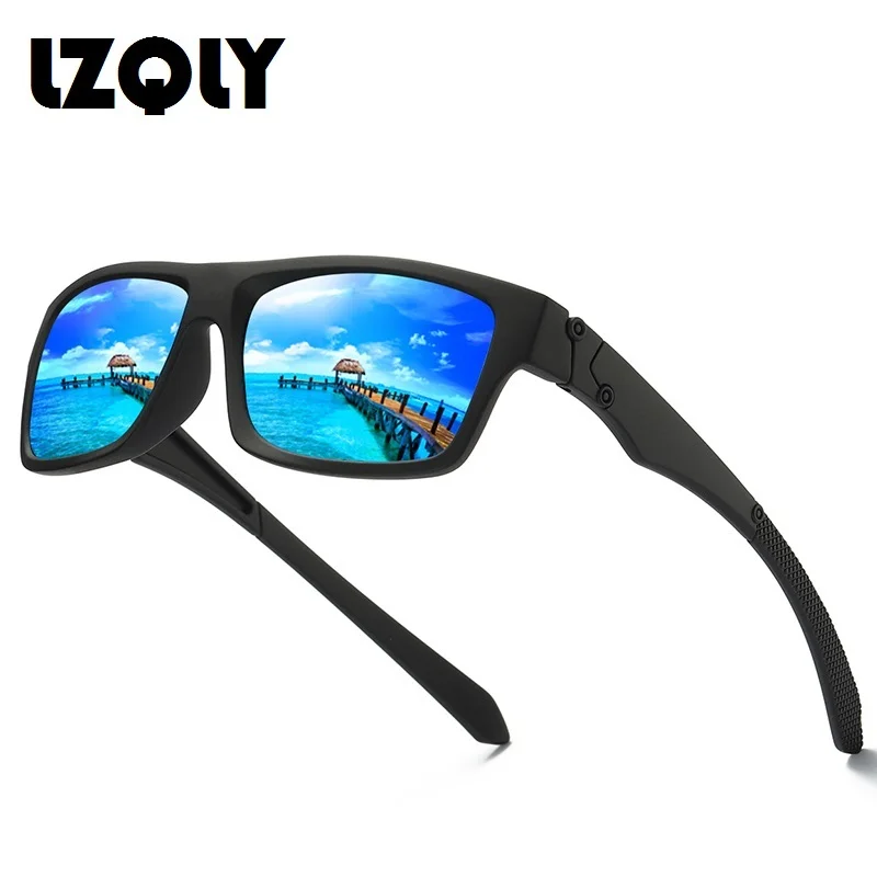 

Fashion Men Women Square Polarized Sunglasses Driving Fishing Vintage Brand Designer Sun Glasses Anti glare Mirror Eyewear UV400