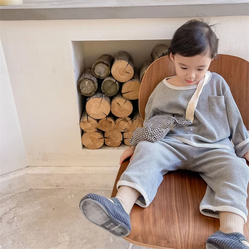 

Girls Suit Sweatshirts +Pants 2Pcs/Sets 2022 Solid Spring Autumn Toddler Kids Teenagers Cotton Sportswear Tracksuit Sport Suits