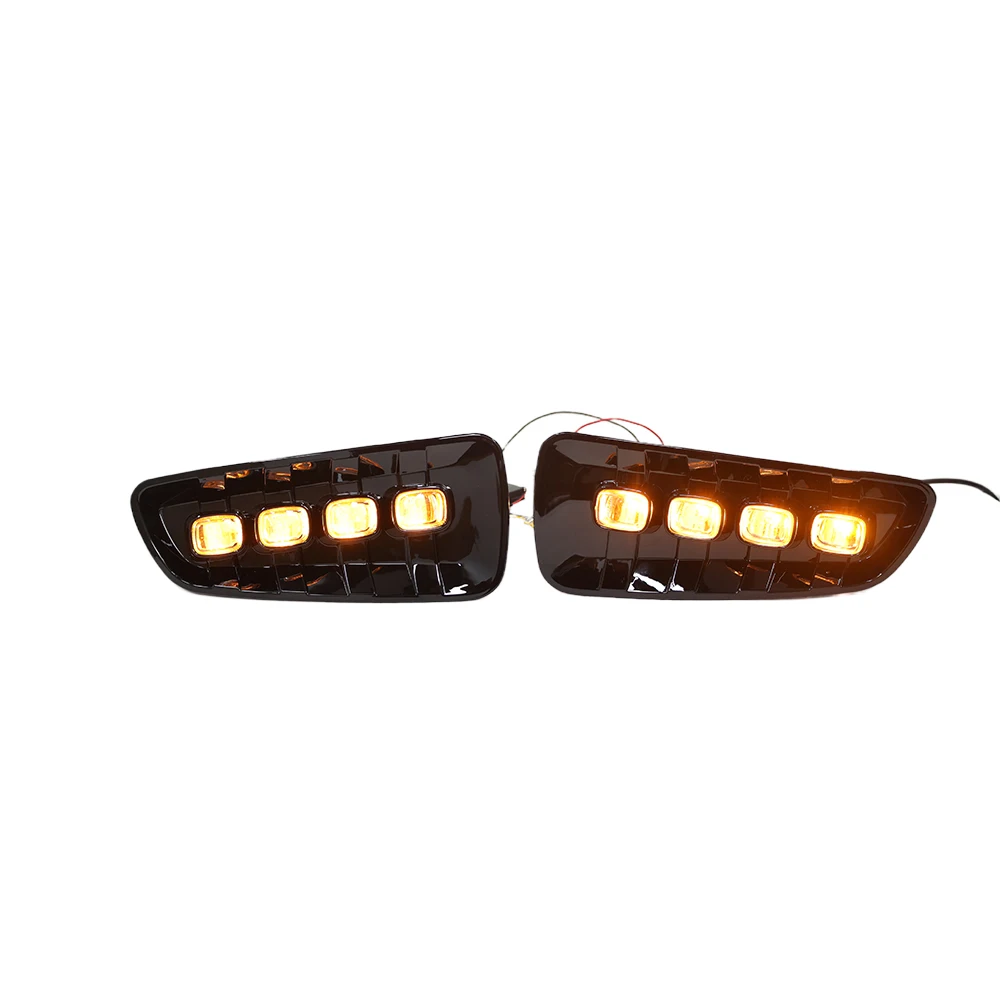 For Ford Raptor SVT F150 2009 2010 2011 2012 2013 2014 DRL LED Daytime Running Lights with Turn Signal Yellow Fog Lamp 1 Set