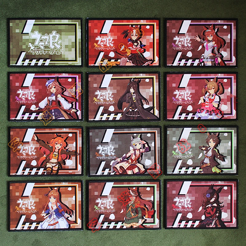 Симпатичные нашивки с принтом Дерби, Аниме игра, фигурки Smart Falcon, тишина, Suzuka, Satono, алмазные значки Tokai Teio Matikanetannhauser