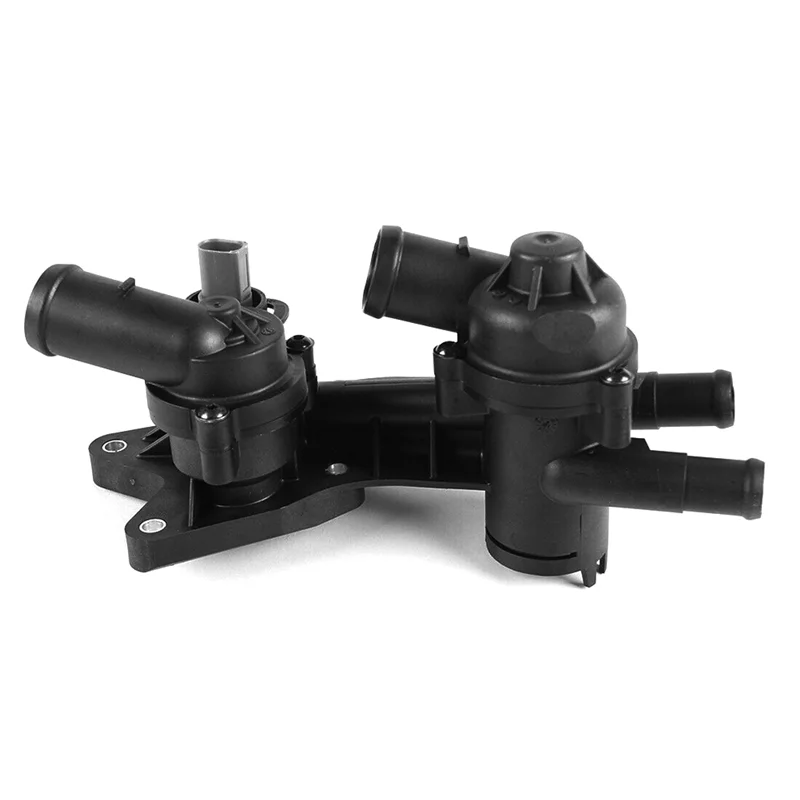 Двойной корпус термостата охлаждающей жидкости в сборе для VW Polo 1.4/1.6L 2010-2022 Skoda Fabia