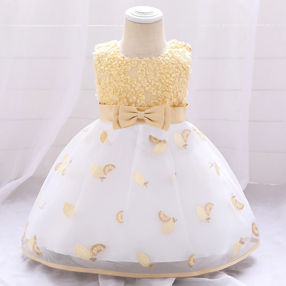 

New Baby Girl Summer Dress Bow Baby Princess Dress 1st Birthday Dress Baby Girl Christmas Dress