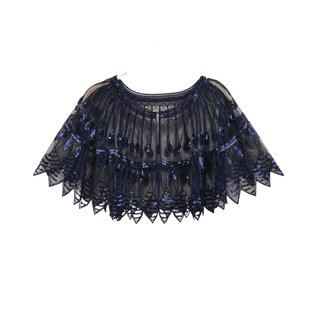 Женские шарфы 1920s Цветочная вышивка женская накидка для вечевечерние в стиле