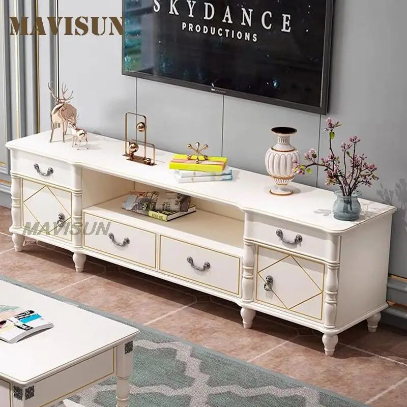 Simple White Gray Tv Media Cabinet Wooden Home Locker Table Living Room Corner Against The Wall American Practical Furniture