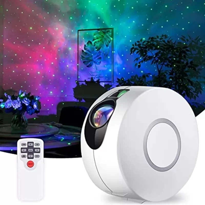 

Star Projector Galaxy Starry Sky LED Projector Lamp Rotating Night Light RGB Water Waving Lamp Bedroom Beside Remote Control