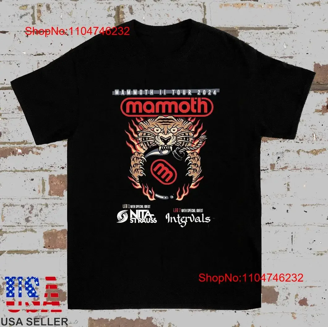 Фото Футболка MAMMOTH WVH II TOUR 2024, полный размер S 5XL, винтажная, модная, растянутая, слегка повседневная, удобная, унисекс, универсальная №1