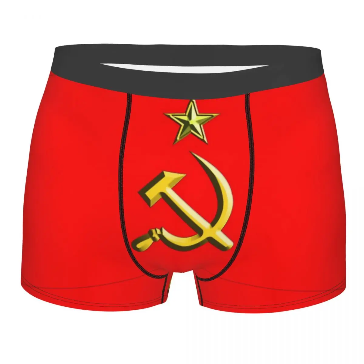 

RUSSIA USSR Communist Soviet Union National Flag Underpants Homme Panties Men's Underwear Sexy Shorts Boxer Briefs