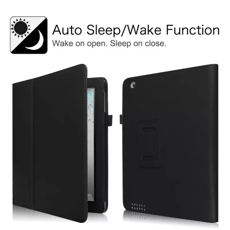 

Чехол-книжка из искусственной кожи для iPad 2, 3, 4, A1395, A139
