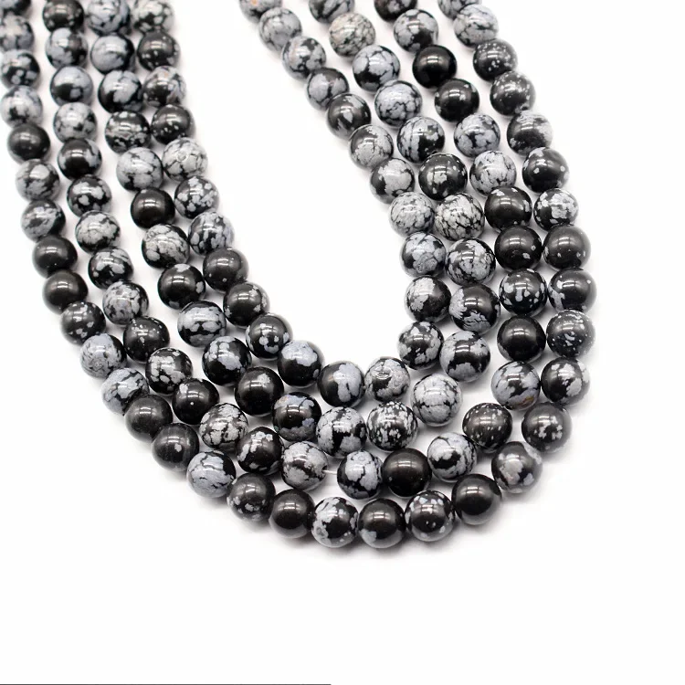 Импортные снежинки Sonw черные белые снежные круглые бусины аксессуары для