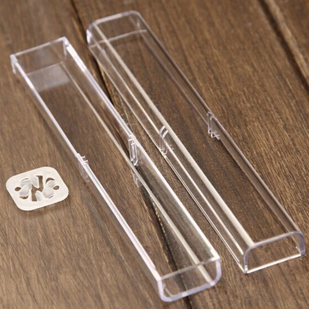 

20 Pcs Pencil Case Office Supplies Display Box School Holder Student Stationery Plastic