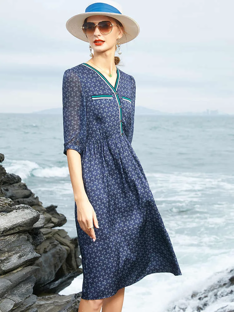 

S833 High quality New Fashion Women 2023 lady Dress Luxury famous Brand European Design party style dress