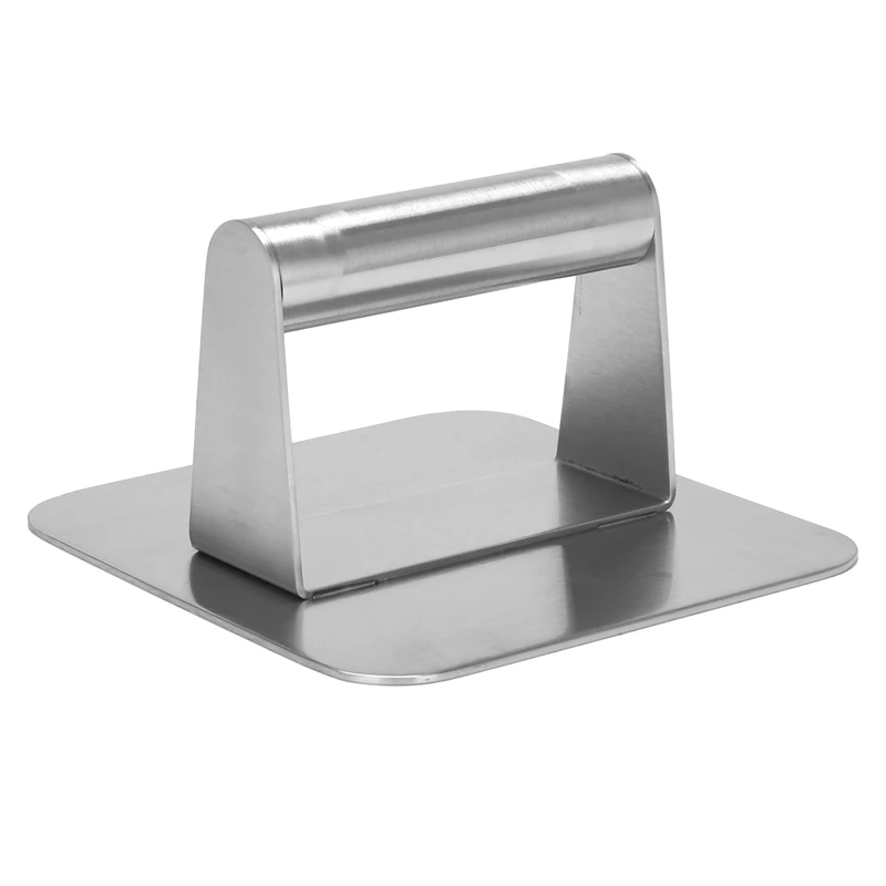 Пресс для гамбургеров из нержавеющей стали 5 5-дюймовый квадратный разбиватель