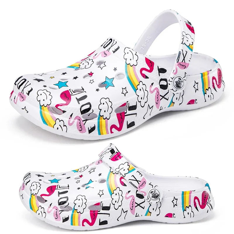 Женские шлепанцы 2024 летняя обувь шеф-повара для мужчин уличные сандалии на