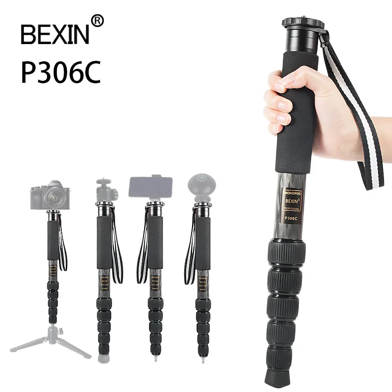 Professional monopod carbon fiber lightweight monopod holder dslr video stant selfie stick tripod monopod for camera phone