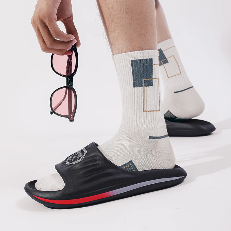 Platform Bathroom Home Slippers Men's and Women's Fashion Soft Sole EVA Indoor Slippers Women's Sandals Summer Non-Slip Flip-Flo