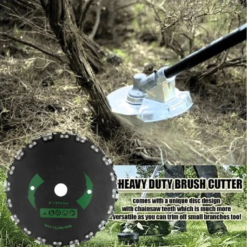 Сверхмощный кусторез зуб цепной пилы 10000 об/мин 9 дюймов круглый для триммера