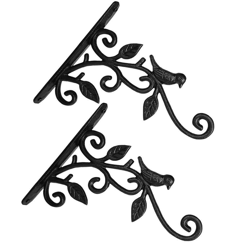 

Wall Hanging Flower Basket Metal Lantern Hook Planter Bracket Bird Feeder Hooks Pots