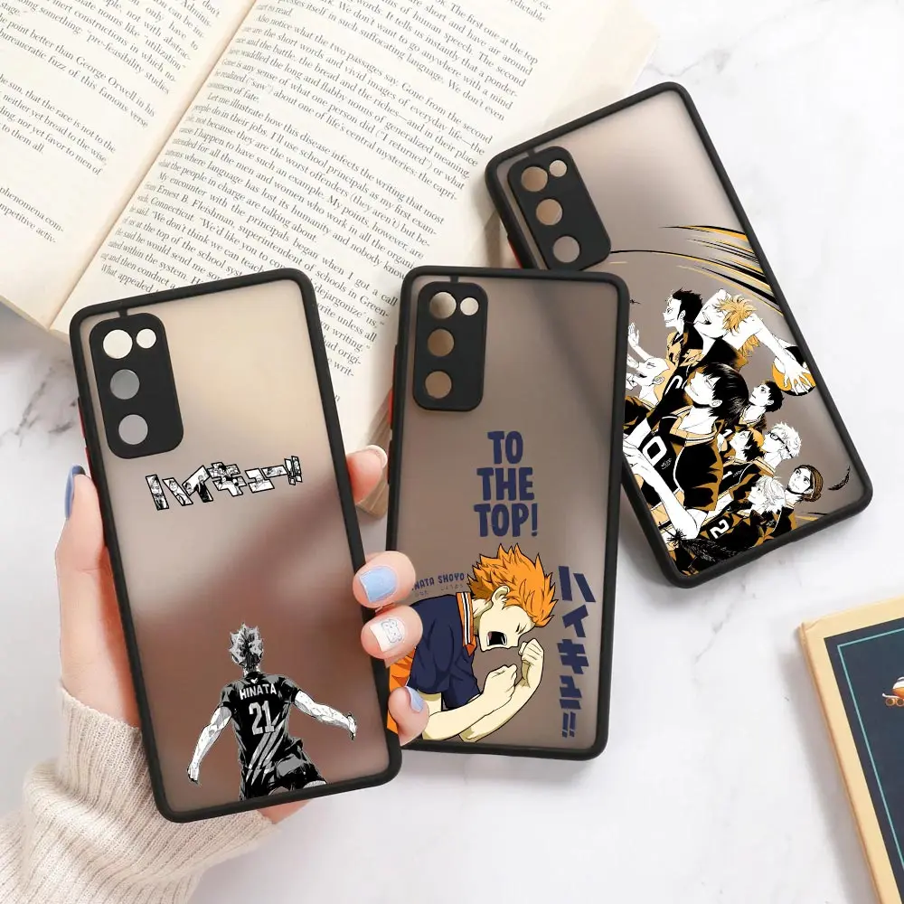 Haikyuu Anime A52 5G Case For Samsung A53 5G Case A71 A51 A33 A32 A42 A13 Galaxy A72 A73 Back Matte Cover High school Volleyball