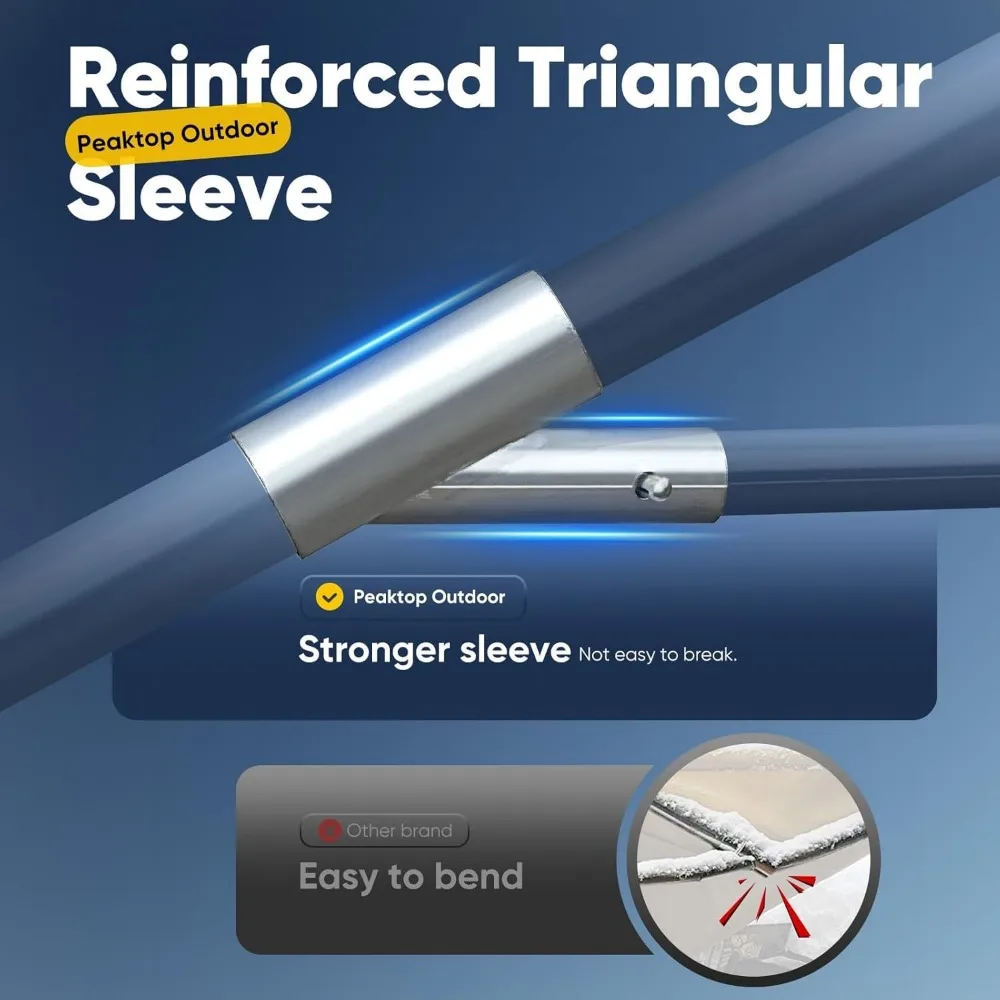 Сверхмощный карпорт размером 12 x 20 футов портативный автомобильный навес