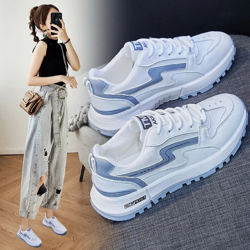 

Breathable Mesh Woman Sneakers Women's Sports Shoes Tennis Female Running Shoes for Women 2022 Spring Summer Flats Basket